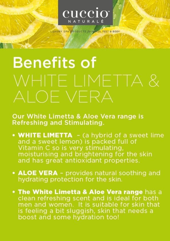 Cuccio White Limetta & Aloe Vera Refreshing & Stimulating Bodycare Kit 1